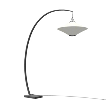 现代金属落地灯su模型