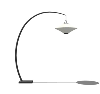 现代金属落地灯su模型