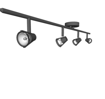 现代铁艺筒灯射灯su模型