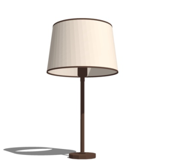 现代金属台灯su模型