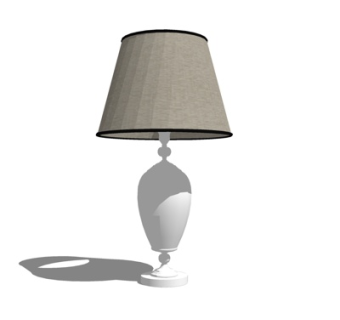 现代陶瓷台灯su模型