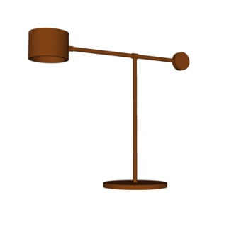 现代金属落地灯su模型