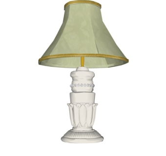 欧式陶瓷台灯su模型