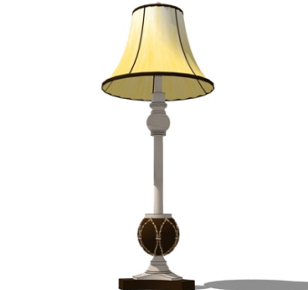 东南亚陶瓷台灯su模型