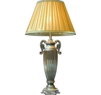 欧式金属台灯su模型