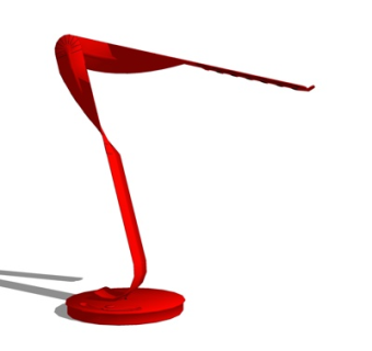现代金属台灯su模型