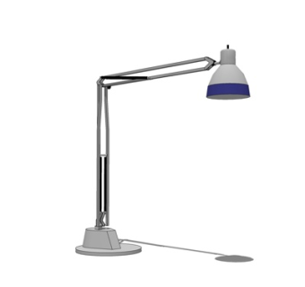 现代金属落地灯su模型