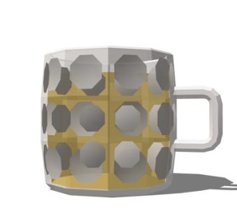 现代杯子su模型