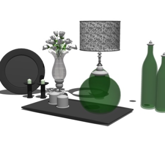 现代装饰品su模型