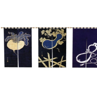 日式门帘su模型