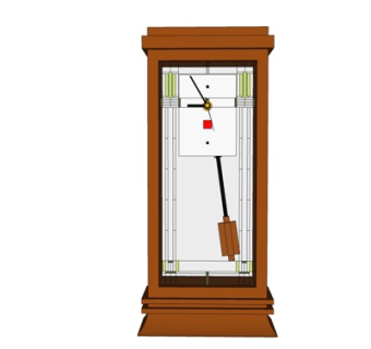 简欧摆钟su模型