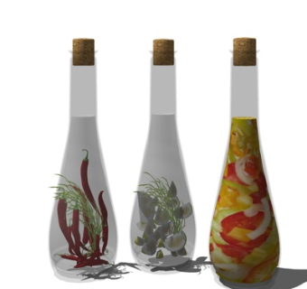 现代罐头su模型