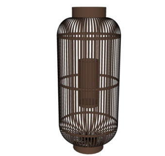 中式鸟笼su模型