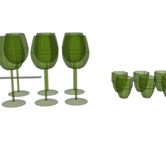 现代杯子su模型