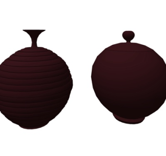 现代陶罐su模型