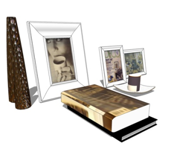 现代装饰品su模型