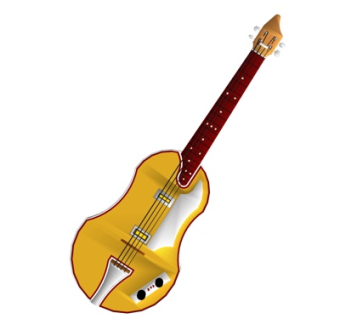 现代电子吉他su模型