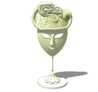 欧式装饰品su模型