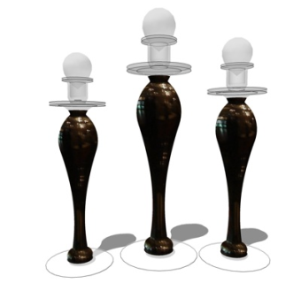 简欧装饰品su模型