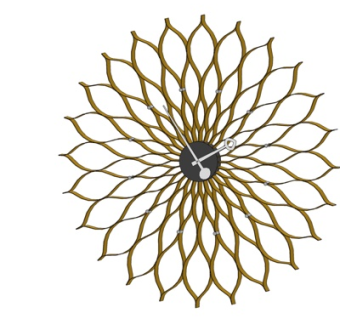 简欧时钟su模型