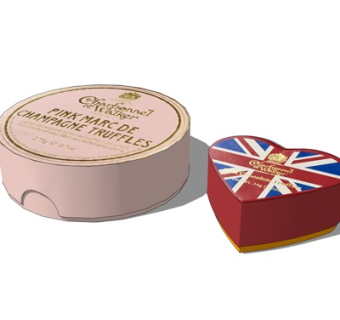 现代盒子摆件su模型