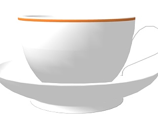 现代陶瓷<em>茶杯</em>su模型
