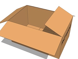 现代纸箱子su模型