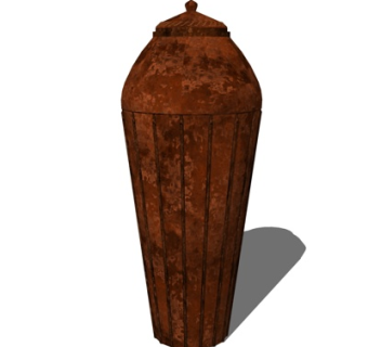 中式陶罐su模型