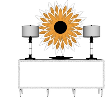 简欧实木电视柜su模型