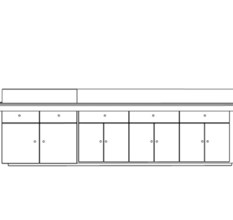 欧式实木电视柜su模型