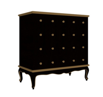 欧式实木边柜su模型