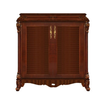 欧式古典边柜su模型