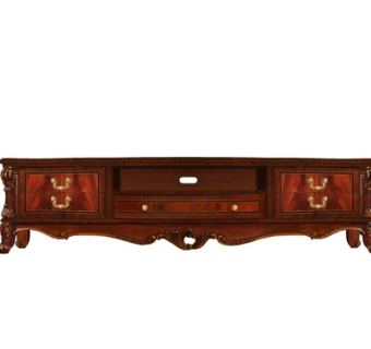 欧式古典电视柜su模型