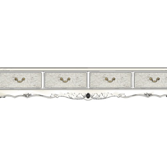 欧式实木电视柜su模型