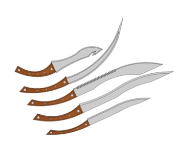 现代菜刀su模型