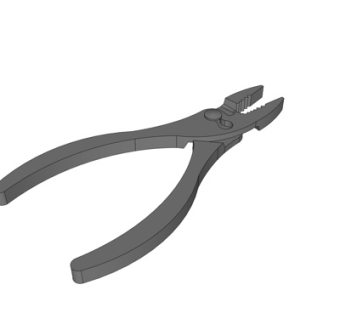 现代钳子su模型