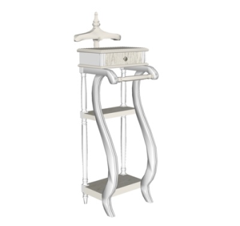 欧式实木端景台su模型