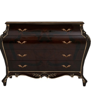 欧式实木边柜su模型