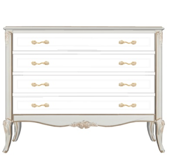 欧式实木边柜su模型