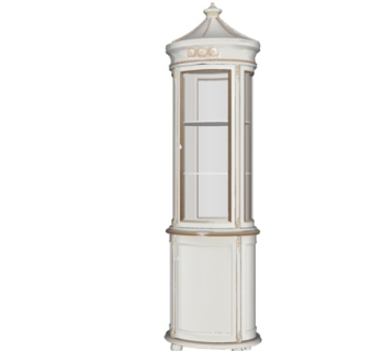 欧式实木衣柜su模型