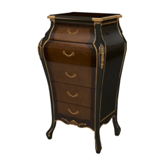 欧式实木斗柜su模型