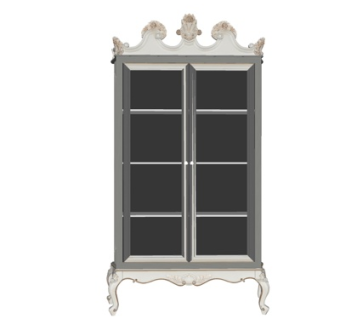 欧式实木衣柜su模型