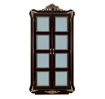 欧式实木衣柜su模型