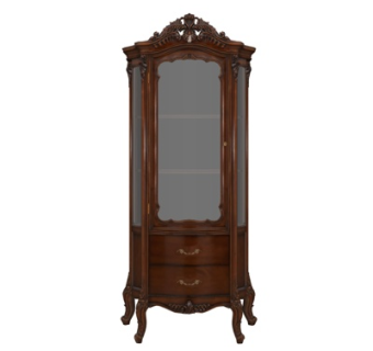 欧式实木衣柜su模型