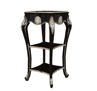 欧式实木边几su模型