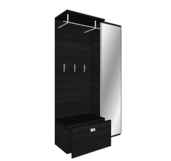 现代玄关衣柜su模型