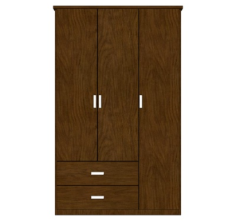 现代实木衣柜su模型