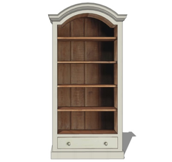 简欧实木装饰柜su模型