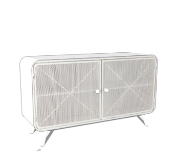 北欧实木边柜su模型