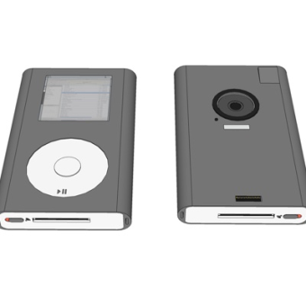 现代MP3音乐播放器su模型